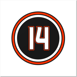 Adam Henrique Number 14 Jersey Anaheim Ducks Inspired Posters and Art